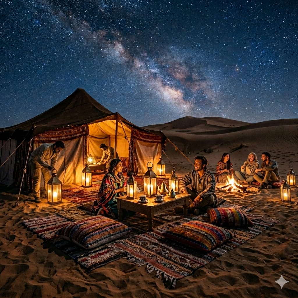 Sleep Under the Stars: Inside Our Sahara Desert Glamping Experience
