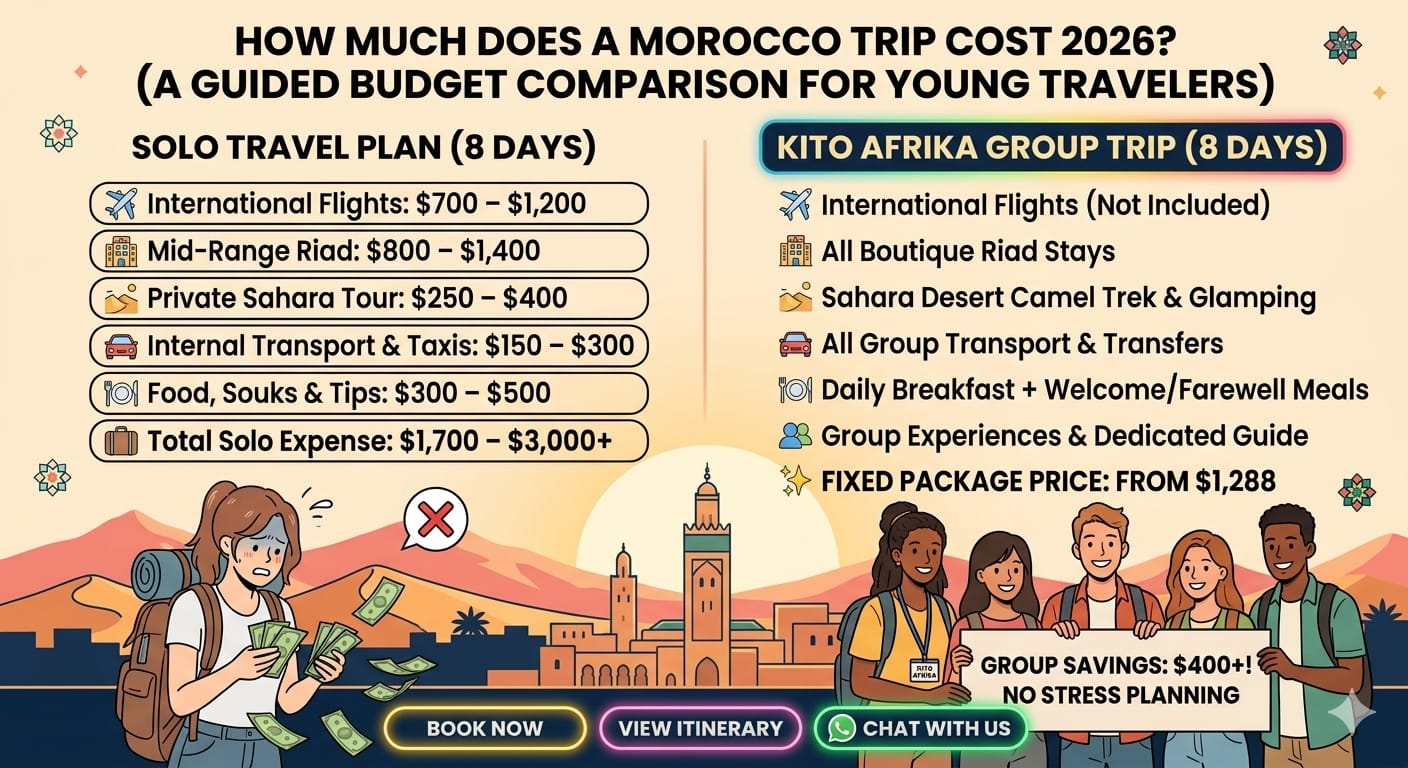 How Much Does a Morocco Trip Cost in 2026? (Full Guide for Young Travelers)